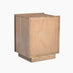 Rainier Square Walnut Wood 1 Door Decorative Side Table