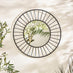 Raya Black Medium Round Spoke 70cm Garden Mirror