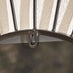 Raya Black Medium Round Spoke 70cm Garden Mirror
