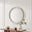 Rebecca Oak Wood Medium 80x80cm Round Wall Mirror