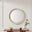Rebecca Oak Wood Medium 80x80cm Round Wall Mirror