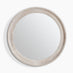 Rebecca Oak Wood Medium 80x80cm Round Wall Mirror