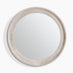 Rebecca Oak Wood Medium 80x80cm Round Wall Mirror
