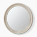 Rebecca Oak Wood Medium 80x80cm Round Wall Mirror