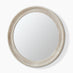 Rebecca Oak Wood Medium 80x80cm Round Wall Mirror