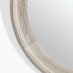 Rebecca Oak Wood Medium 80x80cm Round Wall Mirror