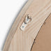 Rebecca Oak Wood Medium 80x80cm Round Wall Mirror