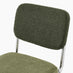 2x Remy Green Fabric & Boucle Dining Chairs
