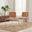2x Remy Tan Fabric & Faux Leather Dining Chairs