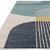 Retro Blue & Yellow Arches Rug 200x290