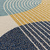 Retro Blue & Yellow Arches Rug 160x230