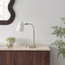 Riley Silver & White Adjustable Table Lamp