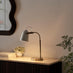 Riley Silver & White Adjustable Table Lamp