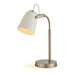 Riley Silver & White Adjustable Table Lamp