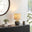 Ripple Grey & Black Textured Ceramic Round Table Lamp