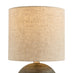 Ripple Grey & Black Textured Ceramic Round Table Lamp