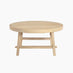 Rockies Round White Oak Wood Coffee Table