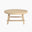 Rockies Round White Oak Wood Coffee Table