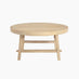 Rockies Round White Oak Wood Coffee Table