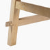 Rockies Round White Oak Wood Coffee Table