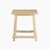 Rockies Square White Oak Wood Side Table