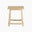 Rockies Square White Oak Wood Side Table