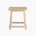 Rockies Square White Oak Wood Side Table
