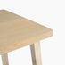Rockies Square White Oak Wood Side Table