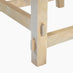 Rockies Square White Oak Wood Side Table
