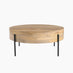 Rohan Round Solid Acacia Wood Coffee Table