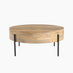 Rohan Round Solid Acacia Wood Coffee Table