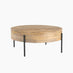 Rohan Round Solid Acacia Wood Coffee Table