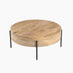 Rohan Round Solid Acacia Wood Coffee Table