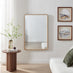 Rowena Oak Wood Large 120x80cm Rectangle Wall Mirror