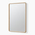Rowena Oak Wood Large 120x80cm Rectangle Wall Mirror
