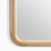 Rowena Oak Wood Large 120x80cm Rectangle Wall Mirror