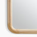 Rowena Oak Wood Large 120x80cm Rectangle Wall Mirror