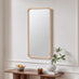 Rowena Oak Wood Small 80x40cm Rectangle Wall Mirror