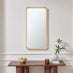 Rowena Oak Wood Small 80x40cm Rectangle Wall Mirror