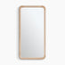Rowena Oak Wood Small 80x40cm Rectangle Wall Mirror