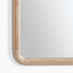 Rowena Oak Wood Small 80x40cm Rectangle Wall Mirror