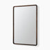 Rowena Walnut Wood Large 120x80cm Rectangle Wall Mirror