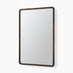 Rowena Walnut Wood Large 120x80cm Rectangle Wall Mirror