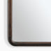 Rowena Walnut Wood Large 120x80cm Rectangle Wall Mirror