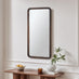 Rowena Walnut Wood Small 80x40cm Rectangle Wall Mirror