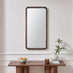 Rowena Walnut Wood Small 80x40cm Rectangle Wall Mirror