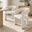1x Roxy Cream Velvet Dining Chair
