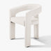 Penrose Oak Effect Round Dining Table & 4 Cream Roxy Chairs