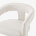 Penrose Oak Effect Round Dining Table & 4 Cream Roxy Chairs