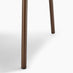 2x Rhea Terracotta Orange Fabric Dining Chairs Bronze Legs